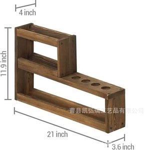 Soporte de madera maciza para tacos de billar, con capacidad para 4 tacos, estante de almacenamiento para tacos de billar. - Product Image 5
