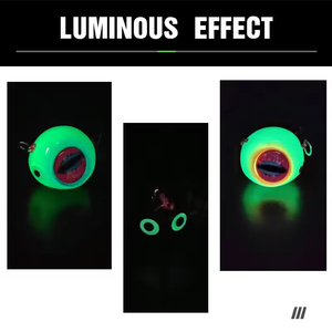 새로운 60g 80g 100g 120g 150g 리얼리스틱 아이 롱 러버 스커트 훅 바닷물 낚시 루어 야광 마다이 지그 리드 헤드 - Product Image 3