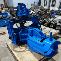 Marteau vibratoire pour pieux en bois et en béton de 10 m, 12 m, 15 m de profondeur, pince latérale, pour excavatrice de 10 à 30 tonnes