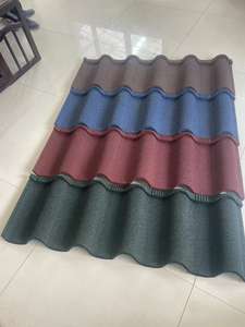 Feuille De <span class=keywords><strong>Toiture</strong></span> En Tuiles De Toit En Chine Tuiles De Toit En Metal Revetues De Couleur De Pierre Galvalume - Product Image 2