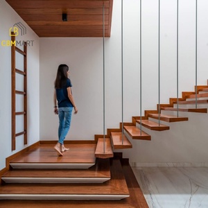 CBMmart Stringer de support à double plaque avec structure <span class=keywords><strong>en</strong></span> U avec balustrade <span class=keywords><strong>en</strong></span> verre de poteau <span class=keywords><strong>Escalier</strong></span> droit d'<span class=keywords><strong>angle</strong></span> - Product Image 6