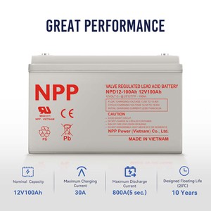 2V 100Ah 33-250ah chu kỳ sâu kín Pin axít chì 10 năm cuộ<span class=keywords><strong>c</strong></span> sống 2000 chu kỳ 30% DOD UPS vận chuyển - Product Image 5