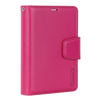 Étui portefeuille en cuir PU de haute qualité pour iPhone, avec emplacements pour deux cartes, coque rabattable antichoc pour iPhone, étui pliable Hanman