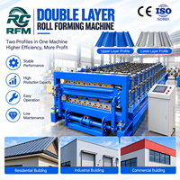 Machine de formage à froid à double couche, machine de formage à froid pour tuiles métalliques, tuiles vernissées, tôles trapézoïdales avec certificat CE