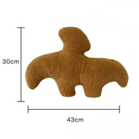 LK Kawaii Coussin décoratif en peluche, jouet en peluche Dinosaure Poulet Nuggets, pour fille et garçon