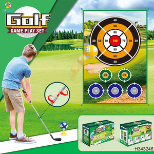 Ensemble de tapis de jeu de déchiquetage de pratique de golf intérieur/extérieur pour adultes et enfants jouet de fête de jardin en plastique Durable - Product Image 4