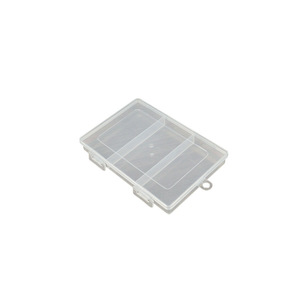 Transparent Plastic <b>Storage</b> <b>Box</b> 3 Compartment Rectangular With Lid For Tools Hardware Samples Organizing <b>Small</b> Parts Display - Product Image 5