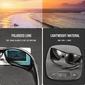 Lunettes de sport Kdeam TR90 ultra-légères, nouvelles lunettes de soleil polarisées à <span class=keywords><strong>film</strong></span> véritable haute définition, protection UV, monture intégrale, pour l'extérieur - Product Image 3