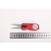 Nouvel Outil de Réparation de Divots Pliant en Aluminium Coloré pour Hommes, Accessoire de Golf de Luxe en Métal, Type Couteau à Rabats