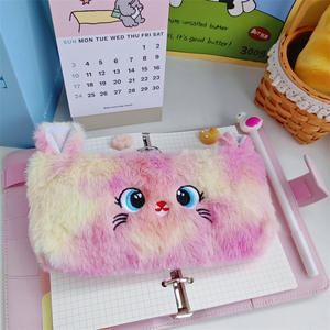 Moda lindo gato patrón gran capacidad cremallera dibujos animados creativo Simple pequeño bolso - Product Image 5