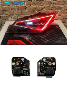 Jaune pour Seat <span class=keywords><strong>Leon</strong></span> MK3 5F <span class=keywords><strong>Cupra</strong></span> 5F0941475 5F0941476 Module de feux de jour à LED DRL 2013-2016 <span class=keywords><strong>Rouge</strong></span> Bleu Blanc - Product Image 6