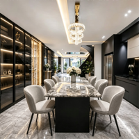 Ensemble de canapés de salon haut de gamme de designer, solution de mobilier de chambre sur mesure, tête de lit moelleuse de qualité supérieure pour projets de villas de luxe