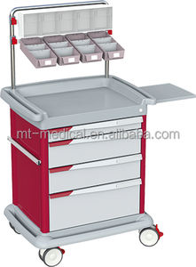 Chariot à double bac à déchets médical MT, base en acier inoxydable, chariot à linge d'hôpital, chariot pour bouteilles d'oxygène médical - Product Image 2