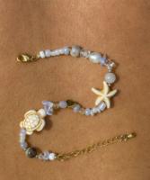 Bracelet en perles de turquoise naturelle et coquillages, bijoux de mode pour femmes, vente en gros
