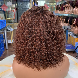 Perruque à frange bouclée de luxe super double tirée polyvalente, usage quotidien, fête, volume complet, cheveux humains - Product Image 3