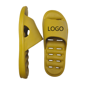 Özel kalın taban EVA terlik yumuşak yastık slaytlar bayanlar erkekler için 4CM platformu gündelik giyim Hollow sızdıran banyo terliği - Product Image 3