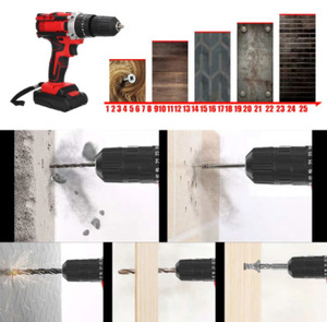 Taladro eléctrico <span class=keywords><strong>de</strong></span> mano barato, pistola <span class=keywords><strong>de</strong></span> mano pequeña para el hogar, herramienta <span class=keywords><strong>de</strong></span> batería <span class=keywords><strong>de</strong></span> litio, destornillador eléctrico recargable multifuncional - Product Image 6