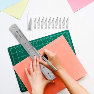 <span class=keywords><strong>Kit</strong></span> de Herramientas Manuales de Vinilo Plástico para Eliminar el Exceso de Material en Siluetas, Manualidades, Corte, Scrapbooking - Negro - Product Image 3