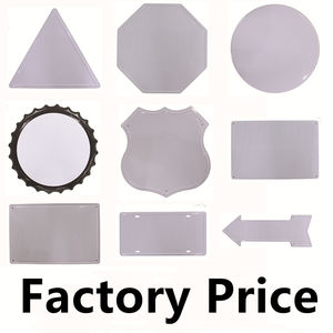 Placa de Metal blanca Vintage, letrero de estaño, diferentes formas, impresión artesanal de hierro, venta al por mayor - Product Image 3