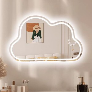 트루 HD LED 클라우드 메이크업 거울 조명 포함 테이블탑 스마트 침실 홈데코 심플하고 독특한 디자인 - Product Image 2
