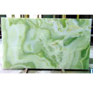 Natural stone transparent marble open book green onice onyx