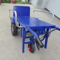 Chariot à main électrique pour le transport sur chantier, plateforme de transport, ciment, agriculture