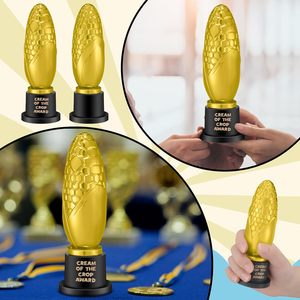 Premio trofeo di mais 6 pollici crema del raccolto divertente trofeo premio regali di laurea divertente MVP oro - Product Image 4