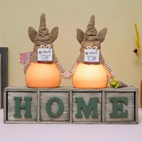 Ensemble de lutins lapins lumineux fantaisistes avec longues jambes pendantes, lumière LED chaude, décoration de printemps et de Pâques pour la maison