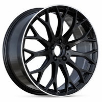 Jantes en alliage monobloc AL 19 20 pouces 5x112 noir brillant usiné à multiples rayons, offre spéciale pour Mercedes Benz