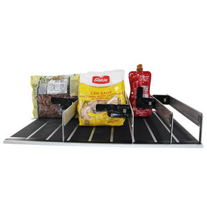 Sistema de estantes con empujador de resorte, empujador ajustable para botellas de bebidas, enfriador de latas de bebidas, exhibidor de supermercado para refrigerador - Product Image 3