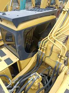 Excavatrice sur chenilles Komatsu PC360 jaune, hydraulique, de type chenillé, 60 tonnes, équipée d'un attache rapide - Product Image 4