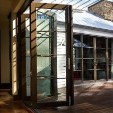 <span class=keywords><strong>Deda</strong></span> — porte pliante en aluminium/cadre de pont cassé, couleur peut être personnalisée, pour le balcon, porte en verre - Product Image 5