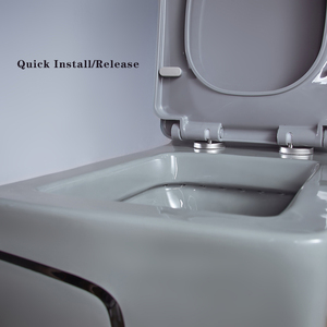 Gray Surround <strong>Black</strong> Line Square Floor Installation <strong>Toilet</strong> Ceramic Integrated <strong>Toilet</strong> - Product Image 4