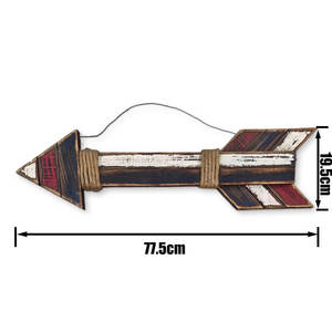 Precio de fábrica, decoración de madera, etiqueta de punta de flecha mínima, decoraciones de revestimiento de paredes de madera para el hogar o tienda Vintage - Product Image 4