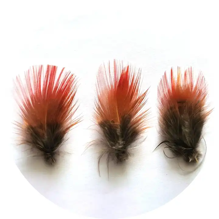 bundled fishing feather fly tying material