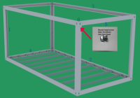 Encadrement galvanisé en acier inoxydable facile à enlever de 6m de long Cadre de maison conteneur de 20 pieds pour hôtel/villa Design contemporain