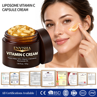 Crème en Capsules de Vitamine C Liposomale Hydratante pour le Visage, Teint Uniforme et Éclatant, Peau Plus Lumineuse, Marque Privée