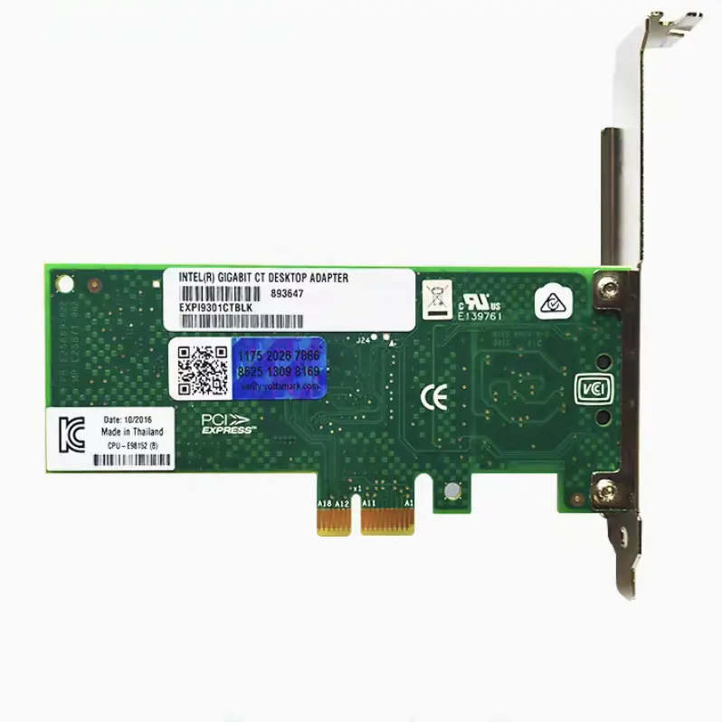 Pour Intel original nouveau EXPI9301CTBLK PCI-E X1 carte réseau Gigabit 82574L EXPI9301CT