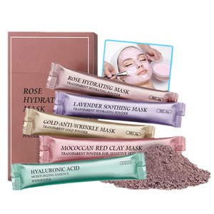 Masque en poudre de pétales de rose hydratant et éclaircissant biologique à étiquette privée Masque facial en gelée hydro - Product Image 1