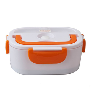 Self Heating Insulated Thermo Food Heater School Heated Bento Metal Stainless Steel Electric Lunch Box for Car Truck