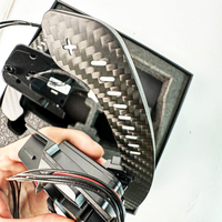 Palettes de changement de vitesse magnétiques en fibre de carbone à LED version sport personnalisée pour Volkswagen Golf 7 7.5 GTI GTD GTE R 2.0GTI Tiguan Passat