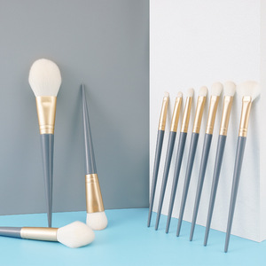 Ensemble de pinceaux de maquillage professionnels <span class=keywords><strong>Daubigny</strong></span>, 16 pièces, manche en métal argenté, poils synthétiques, pour le visage/les yeux, fond de teint, fard à paupières, blush - Product Image 1