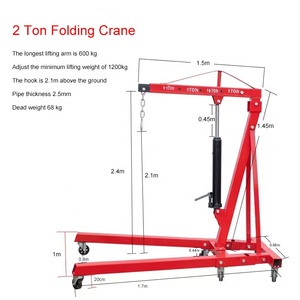 3ton מיני רכב מנוע הרמת מתקפל מנוף נייד קטן איסוף מתקפל בום משאית עם מנוף - Product Image 3