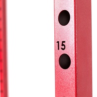 Support de banc de cage électrique multifonction pour salle de sport à domicile avec barres de sécurité solides crochets en J