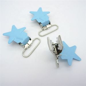Clip de bretelles en alliage de zinc/fer en forme d'étoile de 25 mm, porte-sucette pour bébé, accessoire décoratif pour sac de vêtement - Product Image 3