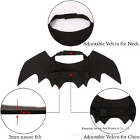En stock, Best-seller transfrontalier : Ailes de chauve-souris en feutre pour Halloween, accessoires de fête amusants pour petits chiens et chats, jouets pour animaux de compagnie réglables