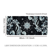 Tapis de Souris Gamer XXL 2026 LW Grand Format, Design Coloré Imprimé, Tapis de Souris Rapide avec Bords Cousus, Tapis de Bureau pour Gaming, Sublimation Anime