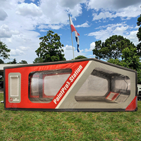 Cabine de peinture mobile gonflable portable pour la peinture et l'entretien des voitures, garage de voiture gonflable hermétique personnalisé