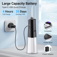 Alat Semprot Air Gigi Portabel Tanpa Kabel, Kecepatan Tinggi, DIY Modes Gravity Ball, Pijat Pulsa yang Dapat Dilepas, untuk Gusi Sehat