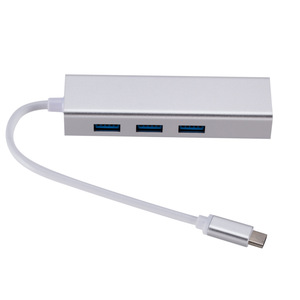 Cao cấp OEM nhà máy 4 trong 1 loại C <span class=keywords><strong>HUB</strong></span> để 100Mbps nhanh <span class=keywords><strong>Ethernet</strong></span> và 3 USB 3.0 cho máy tính xách tay điện thoại và máy tính để bàn - Product Image 2